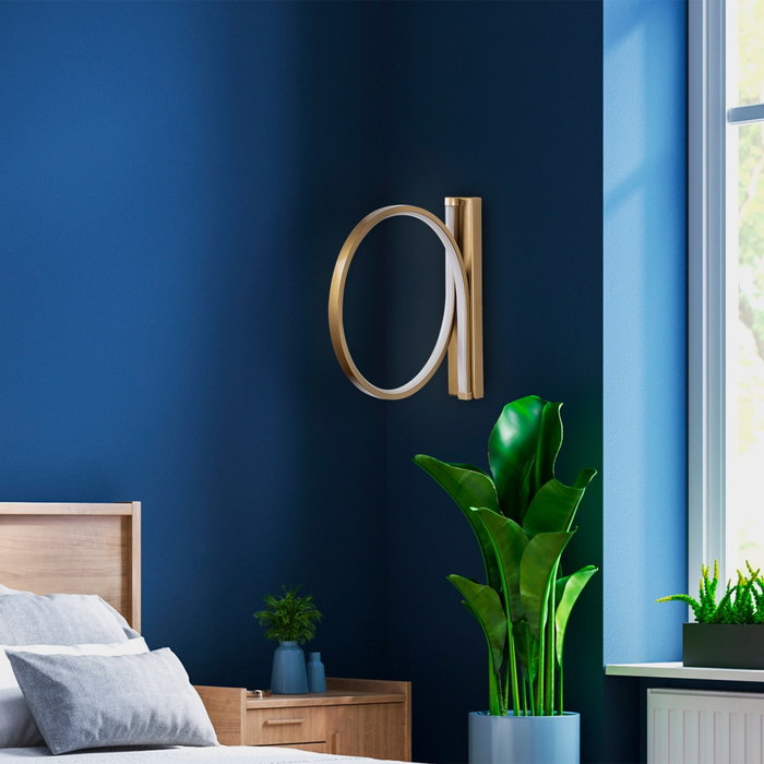 Opviq Halka - 13305 Lámpara de pared metálica dorada Opviq Halka - 13305 Lámpara de pared metálica dorada